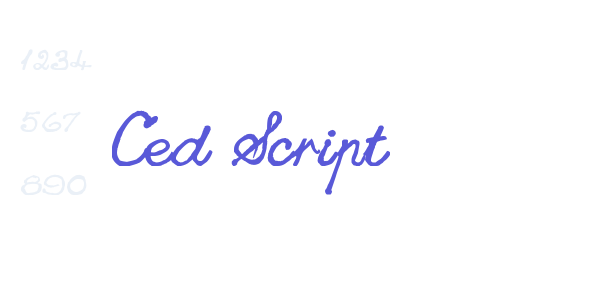 Ced Script font free