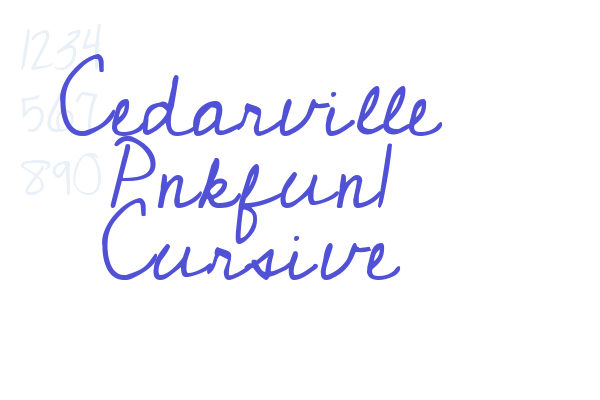 Cedarville Pnkfun1 Cursive