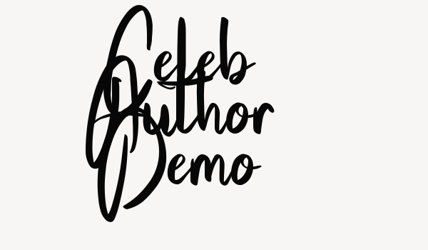 Celeb Author Demo Font