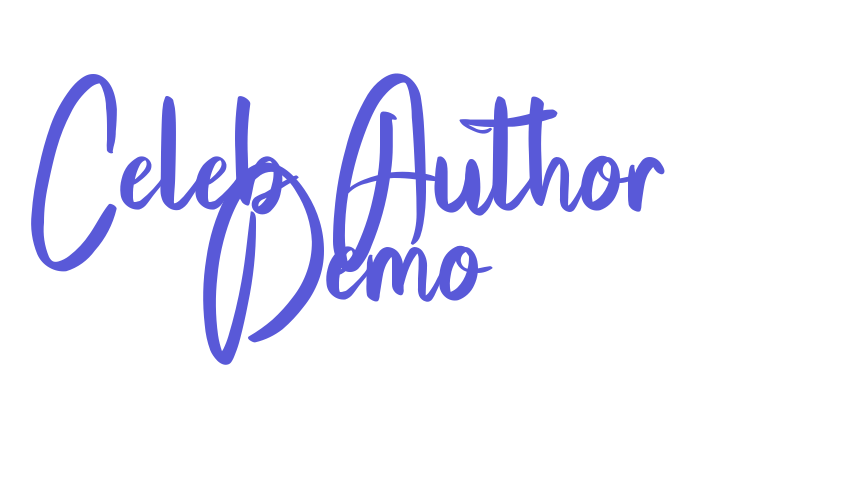 Celeb Author Demo Font Download