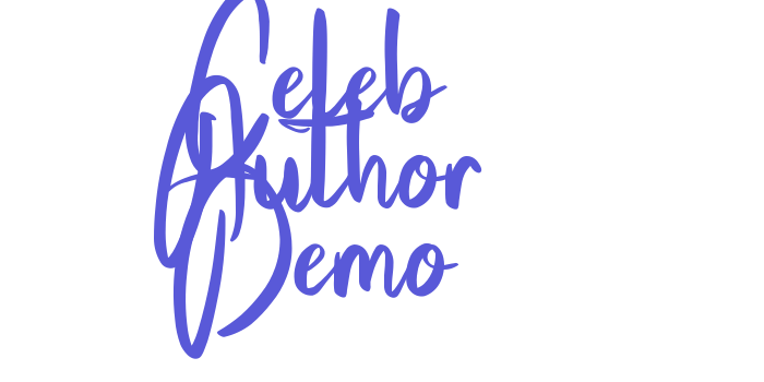 Celeb Author Demo Font Download