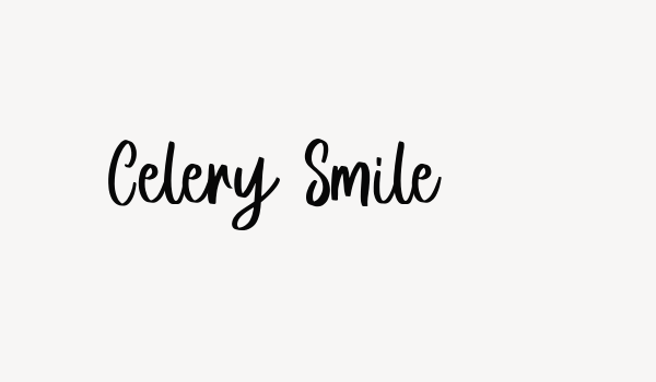 Celery Smile Font