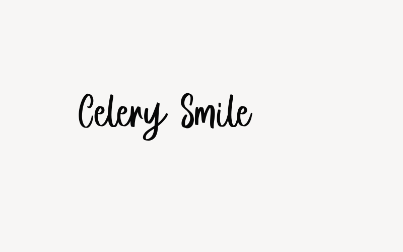 Celery Smile Font