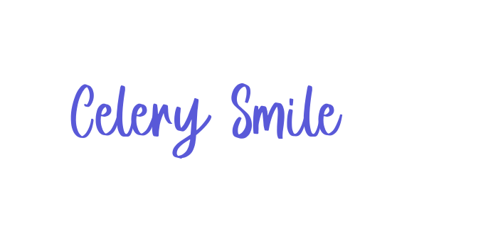 Celery Smile Font