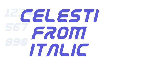 Celesti From Italic font free