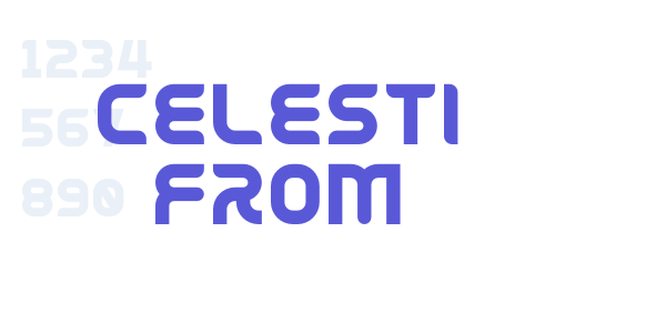 Celesti From font