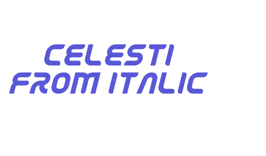 Celesti From Italic Font Download