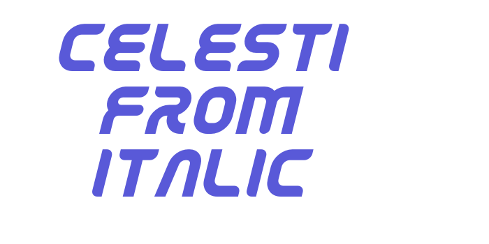 Celesti From Italic Font