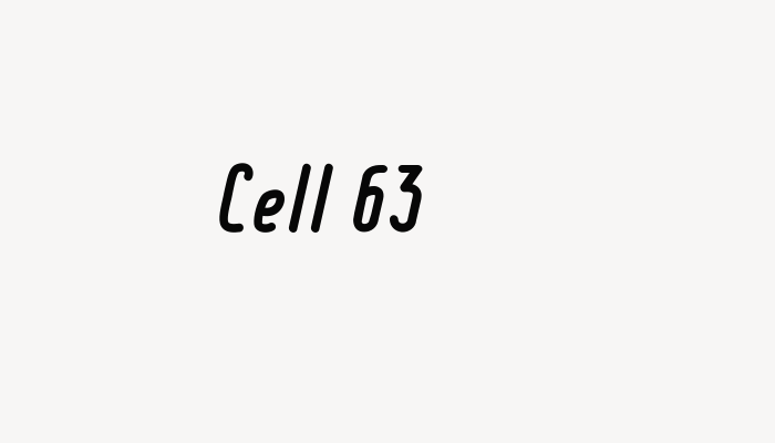 Cell 63 font download