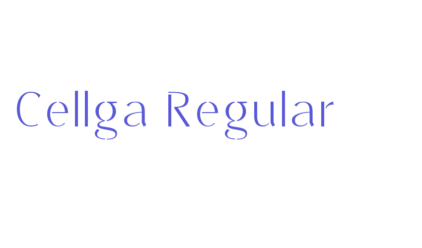 Cellga Regular Font Download