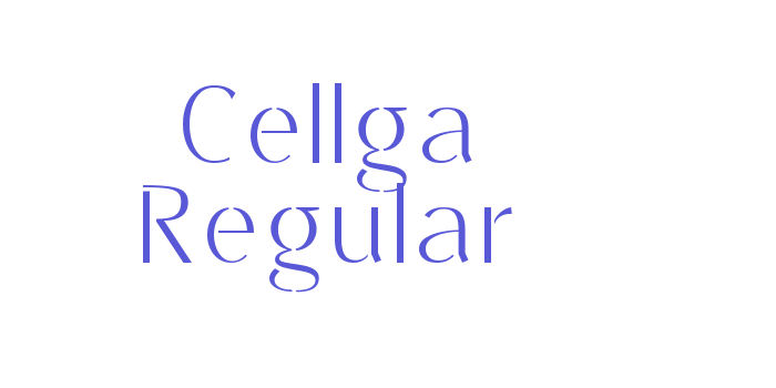 Cellga Regular Font