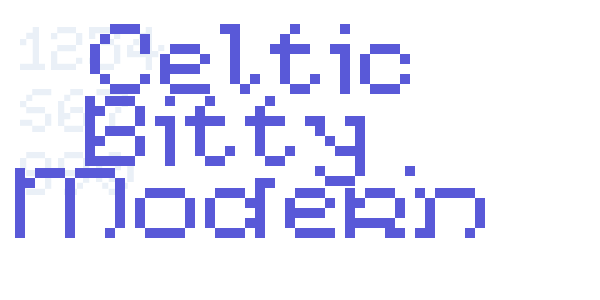 Celtic Bitty – Modern font free