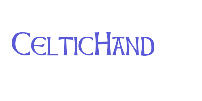 CelticHand Font