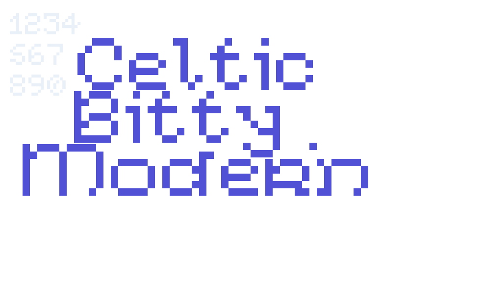 Celtic Bitty – Modern-font-download