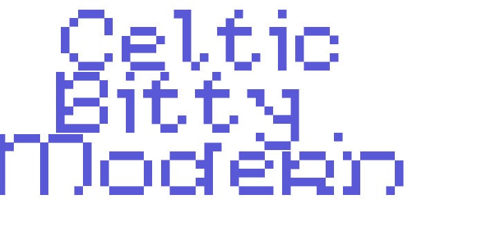 Celtic Bitty – Modern Font