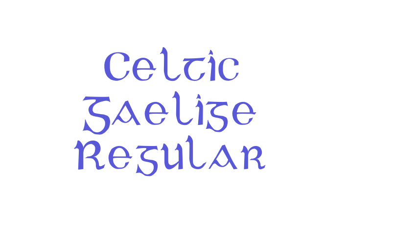 Celtic Gaelige Regular Font Download