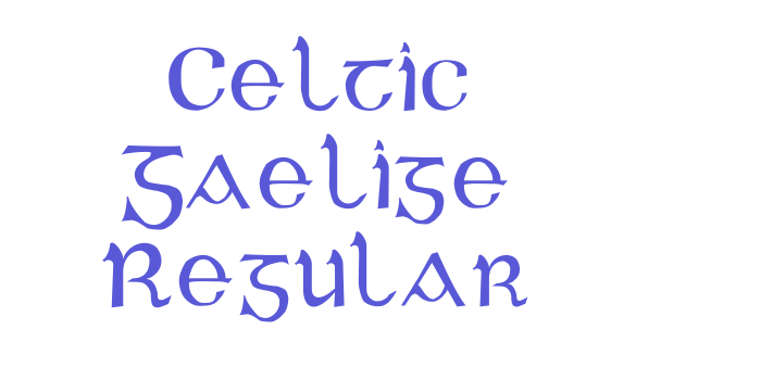 Celtic Gaelige Regular Font