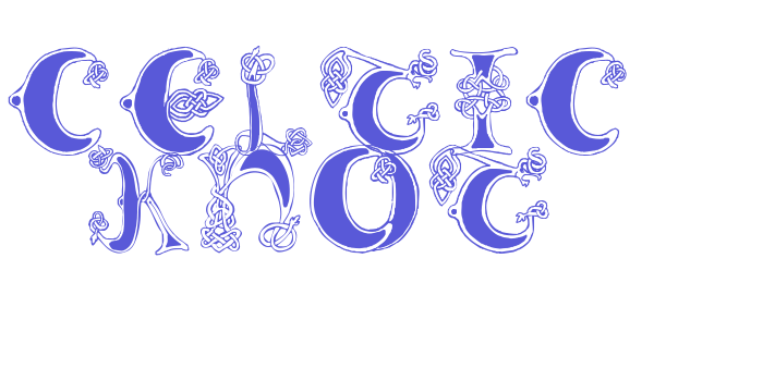 Celtic Knot Font