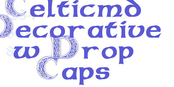 Celticmd Decorative w Drop Caps font free