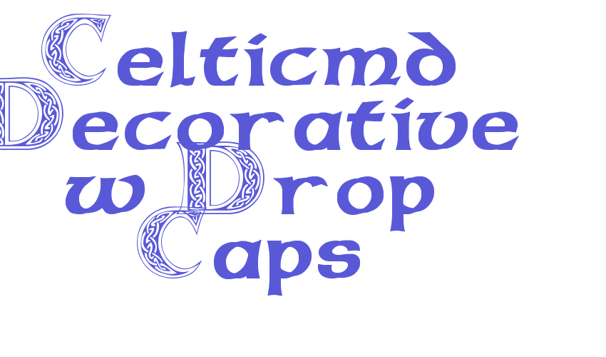 Celticmd Decorative w Drop Caps Font Download