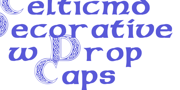 Celticmd Decorative w Drop Caps Font