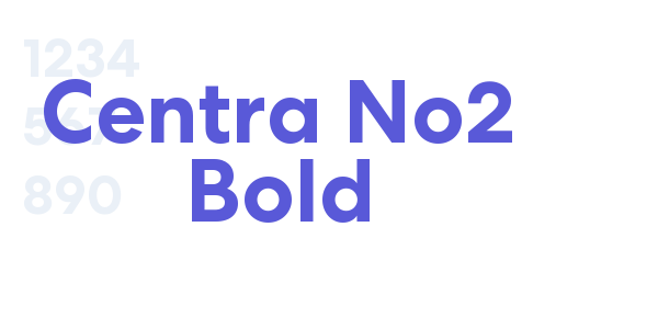 Centra No2 Bold font free