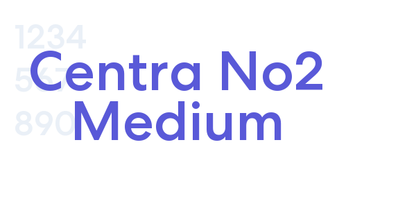 Centra No2 Medium font free