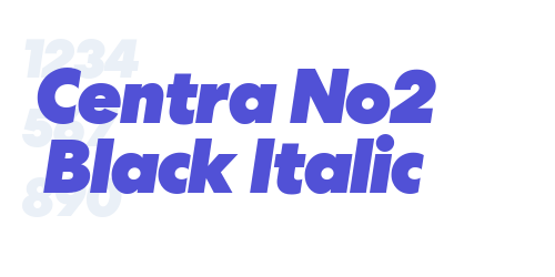 Centra No2 Black Italic-font-download