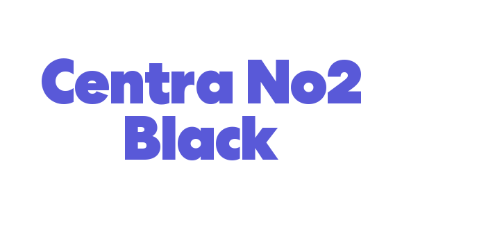 Centra No2 Black Font Download