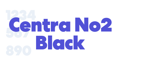 Centra No2 Black-font-download