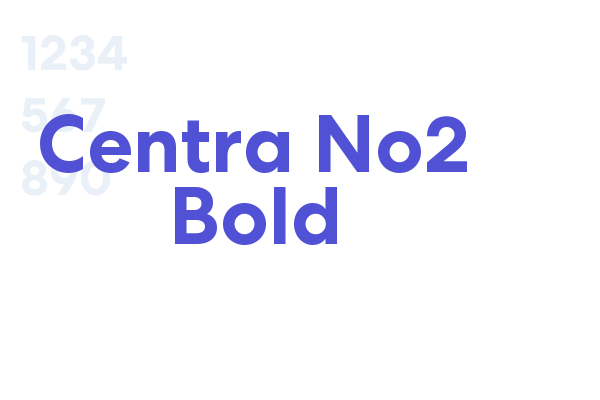 Centra No2 Bold