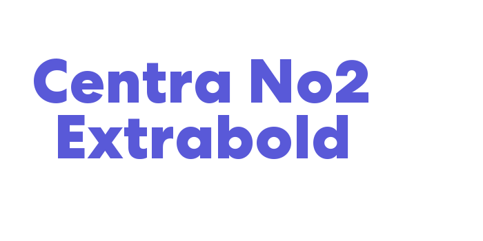 Centra No2 Extrabold Font Download