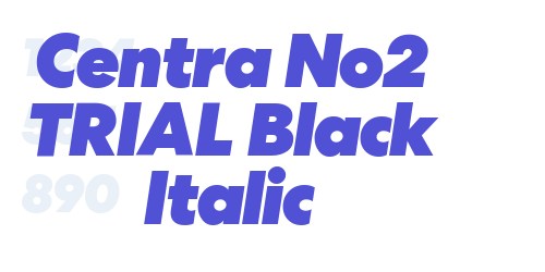 Centra No2 TRIAL Black Italic