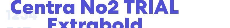 Centra No2 TRIAL Extrabold-font