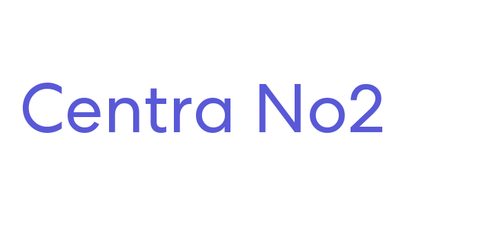 Centra No2 Font