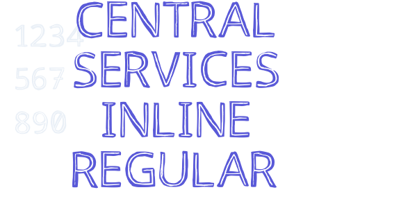 Central Services Inline Regular font free