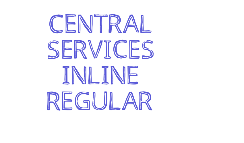 Central Services Inline Regular Font Download