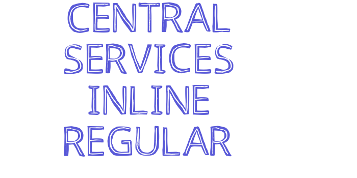 Central Services Inline Regular Font Download