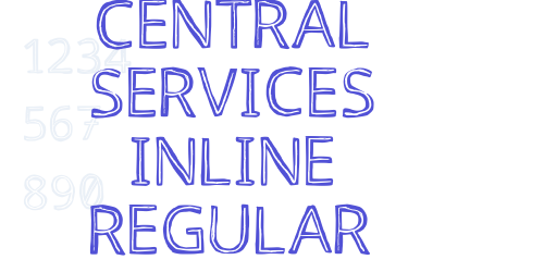 Central Services Inline Regular-font-download