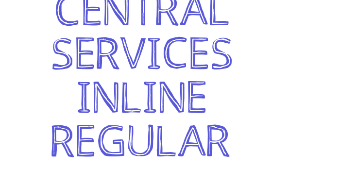 Central Services Inline Regular Font