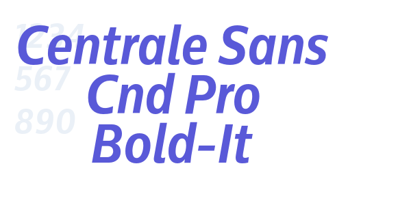 Centrale Sans Cnd Pro Bold-It font free