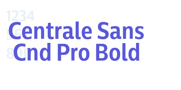 Centrale Sans Cnd Pro Bold font free