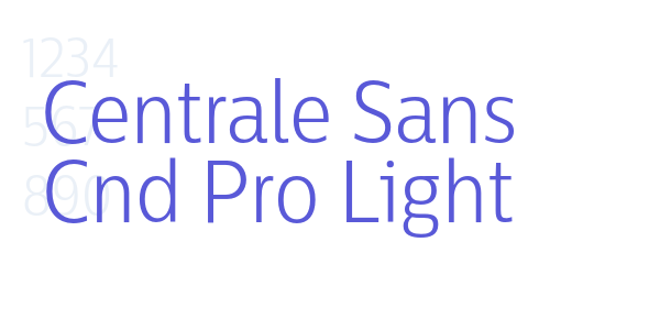 Centrale Sans Cnd Pro Light font free