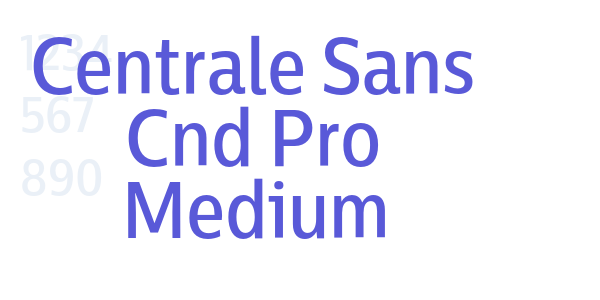 Centrale Sans Cnd Pro Medium font free