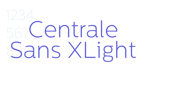 Centrale Sans XLight font free