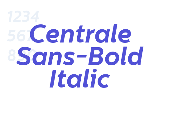 Centrale Sans-Bold Italic