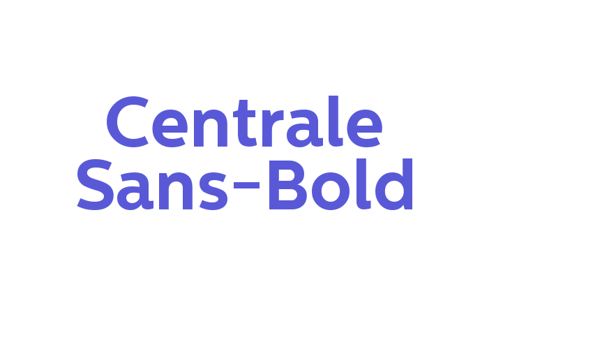 Centrale Sans-Bold Font Download