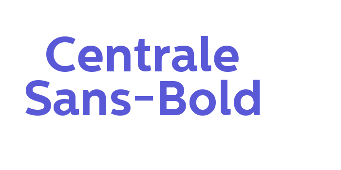 Centrale Sans-Bold Font