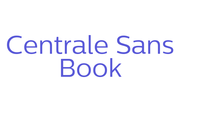 Centrale Sans Book Font Download