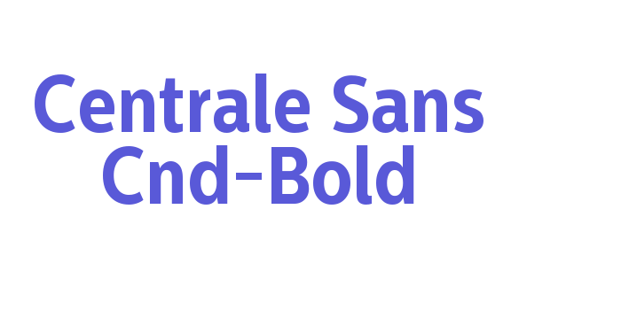 Centrale Sans Cnd-Bold Font Download